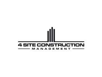 4 Site Construction Management  logo design by Adundas