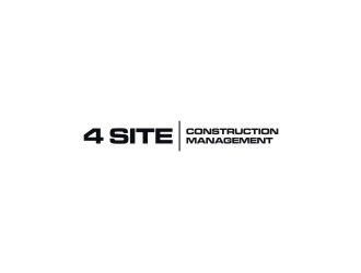 4 Site Construction Management  logo design by Adundas