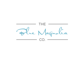 The Blue Magnolia Co. logo design by scolessi
