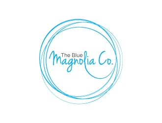 The Blue Magnolia Co. logo design by wongndeso