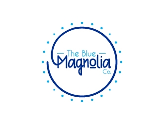 The Blue Magnolia Co. logo design by wongndeso