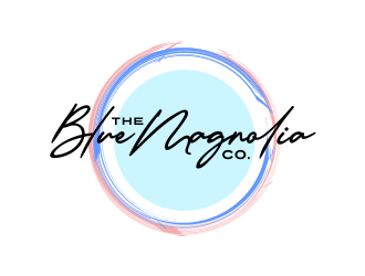 The Blue Magnolia Co. logo design by AisRafa