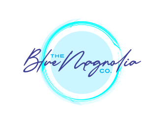 The Blue Magnolia Co. logo design by AisRafa