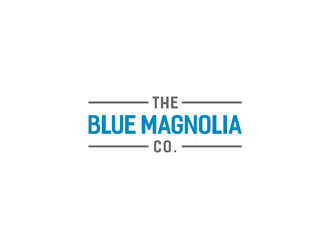The Blue Magnolia Co. logo design by alby