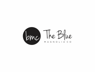 The Blue Magnolia Co. logo design by santrie
