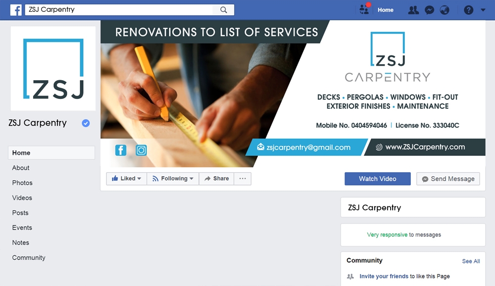 ZSJ Carpentry logo design by abss