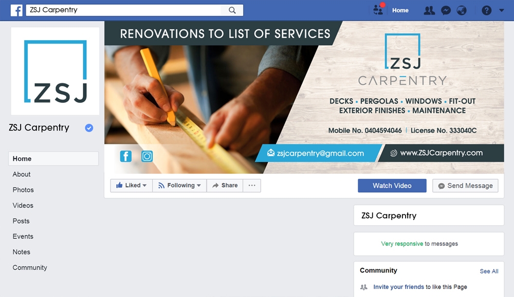 ZSJ Carpentry logo design by abss
