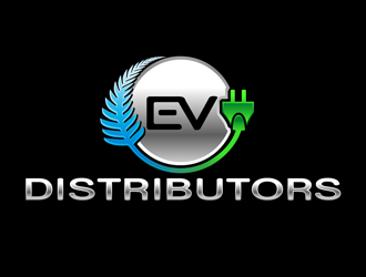 EV Distributors  logo design by megalogos