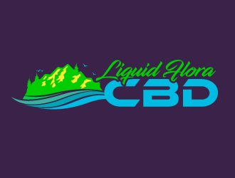 Liquid Flora CBD logo design by PRN123