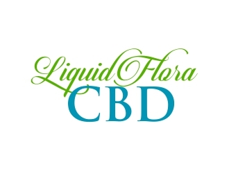 Liquid Flora CBD logo design by b3no