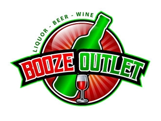 Booze Outlet       Liquor - Beer - Wine logo design by uttam