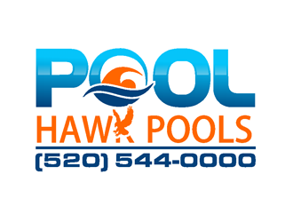Pool Hawk Pools logo design by coco
