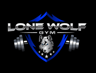 Lone Wolf Gym logo design by Andri