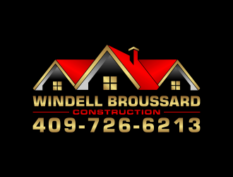 Windell Broussard Construction logo design by pakNton