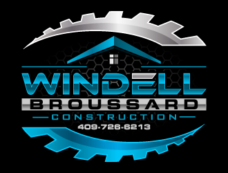 Windell Broussard Construction logo design by pencilhand