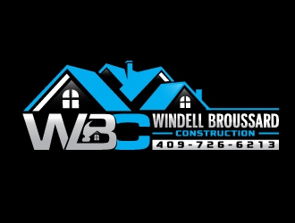 Windell Broussard Construction logo design by iBal05