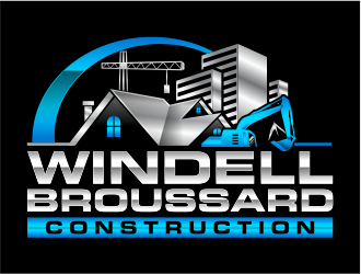 Windell Broussard Construction logo design by mutafailan