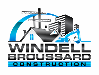 Windell Broussard Construction logo design by mutafailan