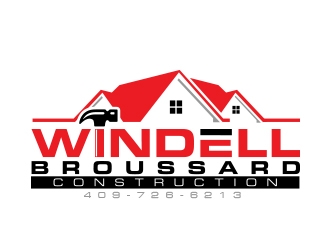 Windell Broussard Construction logo design by MarkindDesign