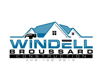 Windell Broussard Construction logo design by MarkindDesign
