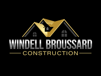 Windell Broussard Construction logo design by kunejo