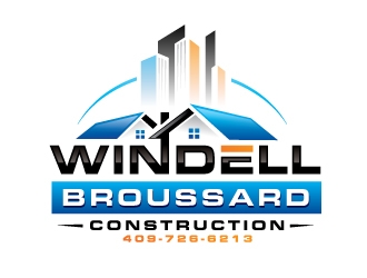 Windell Broussard Construction logo design by REDCROW