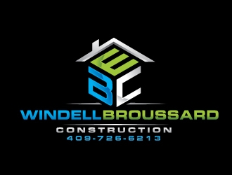 Windell Broussard Construction logo design by REDCROW