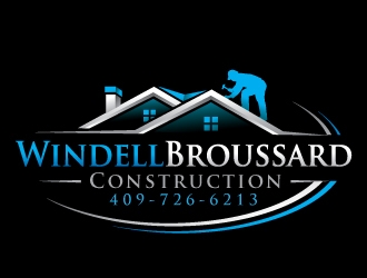 Windell Broussard Construction logo design by REDCROW