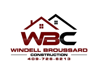 Windell Broussard Construction logo design by labo
