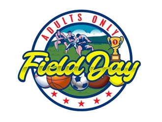 Adults only Field Day logo design by DreamLogoDesign