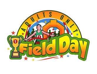 Adults only Field Day logo design by DreamLogoDesign
