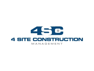 4 Site Construction Management  logo design by zakdesign700