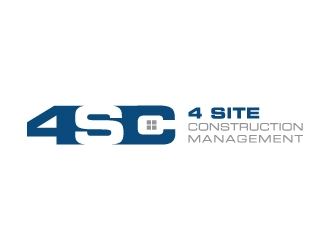 4 Site Construction Management  logo design by zakdesign700