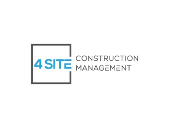 4 Site Construction Management  logo design by zakdesign700