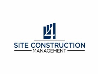 4 Site Construction Management  logo design by 48art