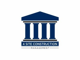 4 Site Construction Management  logo design by 48art