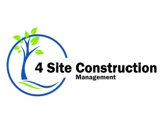 4 Site Construction Management  logo design by jetzu