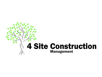 4 Site Construction Management  logo design by jetzu