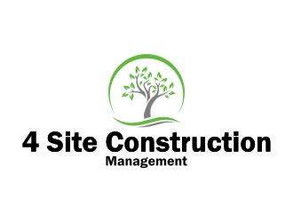 4 Site Construction Management  logo design by jetzu