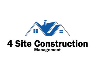 4 Site Construction Management  logo design by jetzu