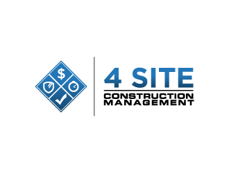 4 Site Construction Management  logo design by lestatic22