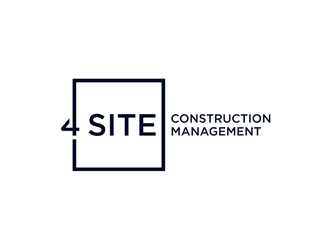 4 Site Construction Management  logo design by KQ5