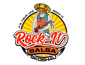 Rock-It Salsa logo design by DreamLogoDesign