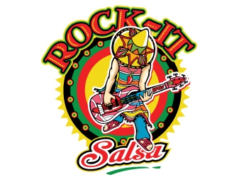 Rock-It Salsa logo design by REDCROW