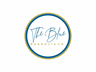 The Blue Magnolia Co. logo design by afra_art