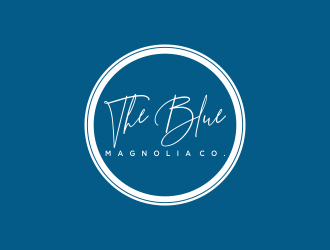The Blue Magnolia Co. logo design by afra_art