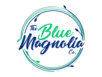 The Blue Magnolia Co. logo design by Realistis