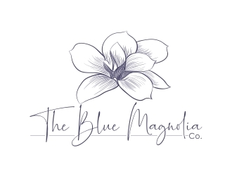 The Blue Magnolia Co. logo design by berkahnenen