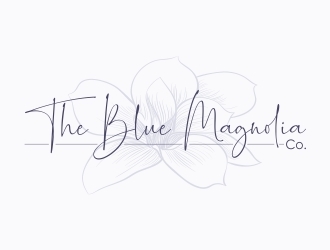 The Blue Magnolia Co. logo design by berkahnenen