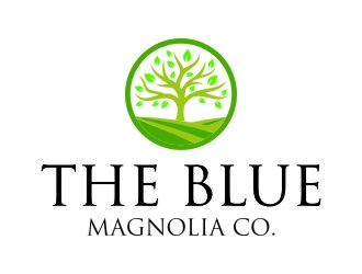 The Blue Magnolia Co. logo design by jetzu